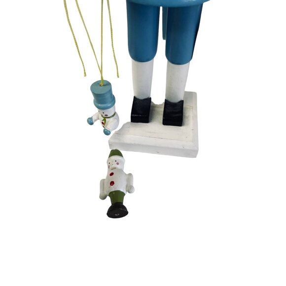 Nutcracker Soldier Christmas Decor Greenbrier Blue Red Yellow 4" x 11" - Picture 2 of 9